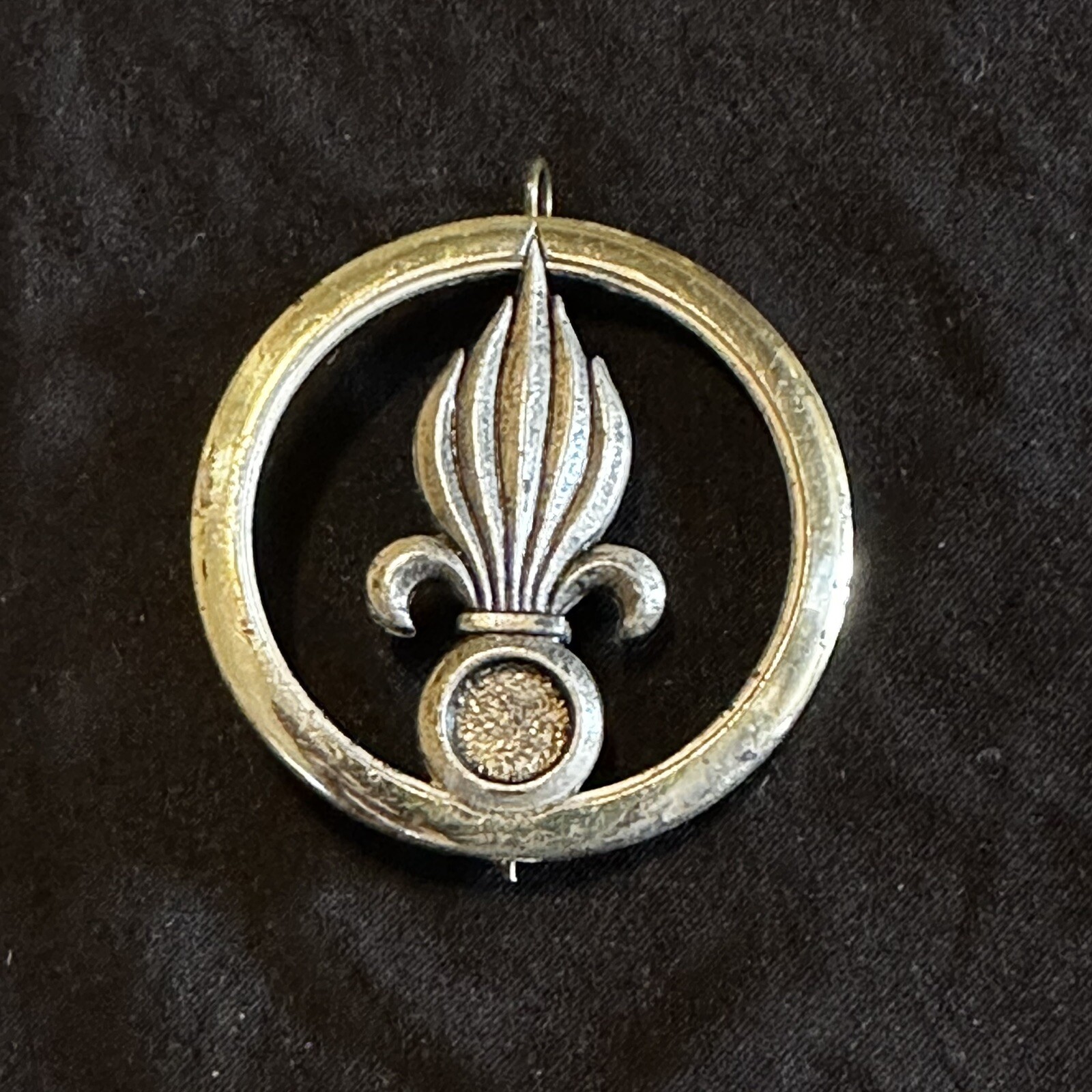 Original Indochina War French Foreign Legion Beret Badge