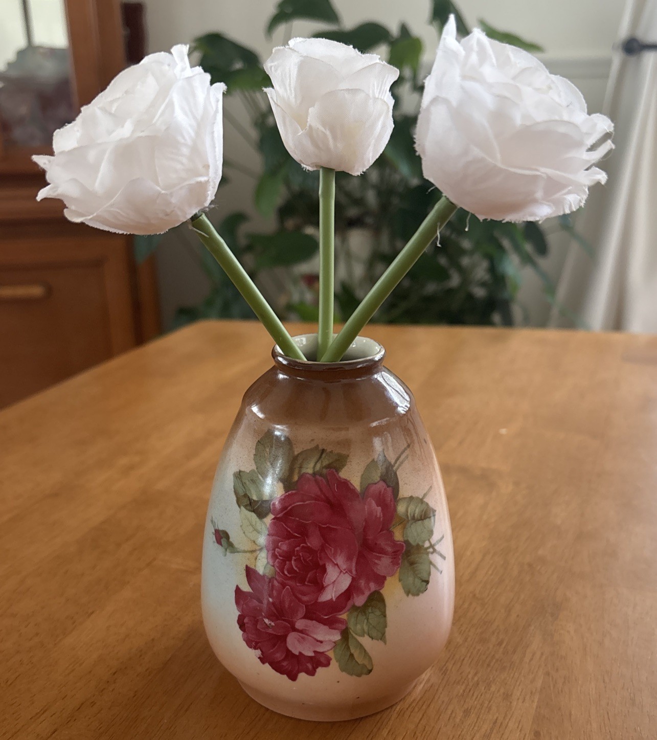 Antique German/Bohemian Hand Painted Porcelain Rose Bud Vase 5 Incised 9272/1039 Antique German/Bohemian Hand Painted Porcelain Rose Bud Vase 5 Incised 9272/1039