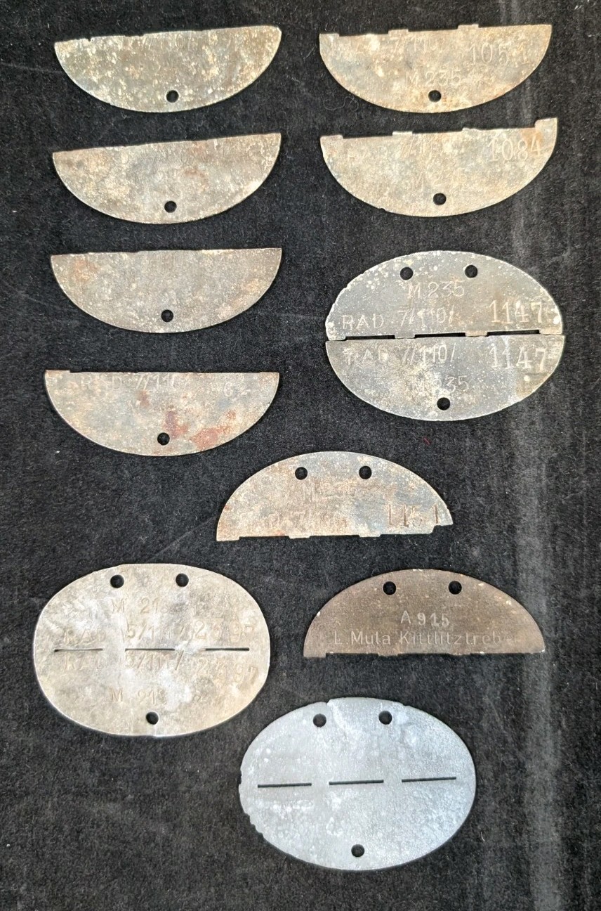 Lot of German Identity Discs Reich Labor Service Lot of German Identity Discs Reich Labor Service