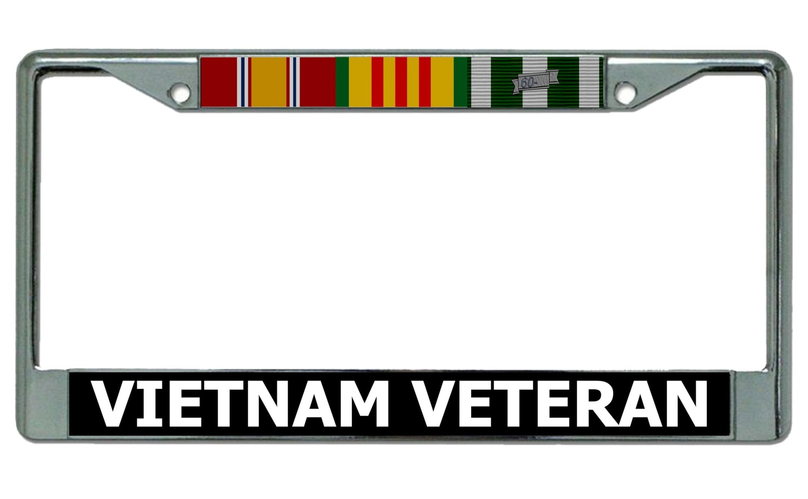 Vietnam Veteran Chrome License Plate Frame Vietnam Veteran Chrome License Plate Frame