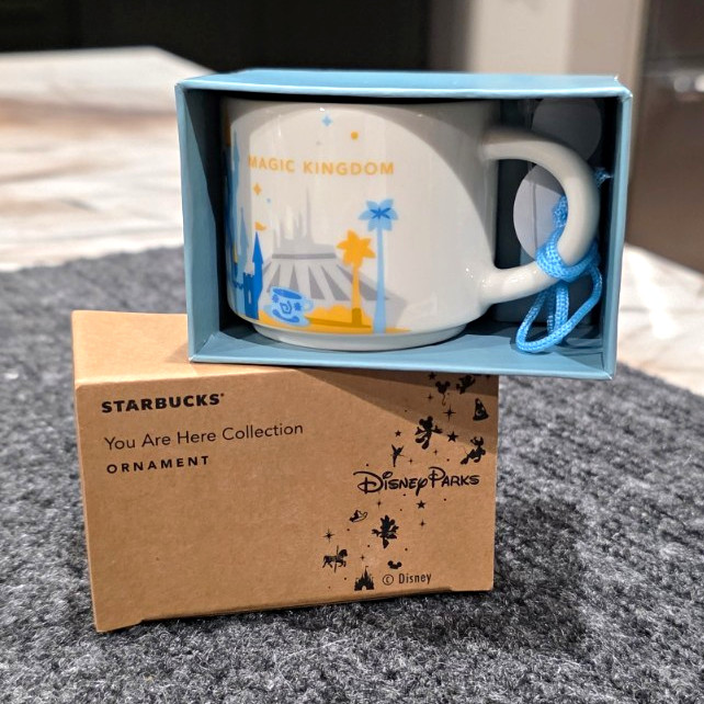 Starbucks You Are Here Disney Parks Magic Kingdom 2017 Ceramic Mini Mug Ornament
