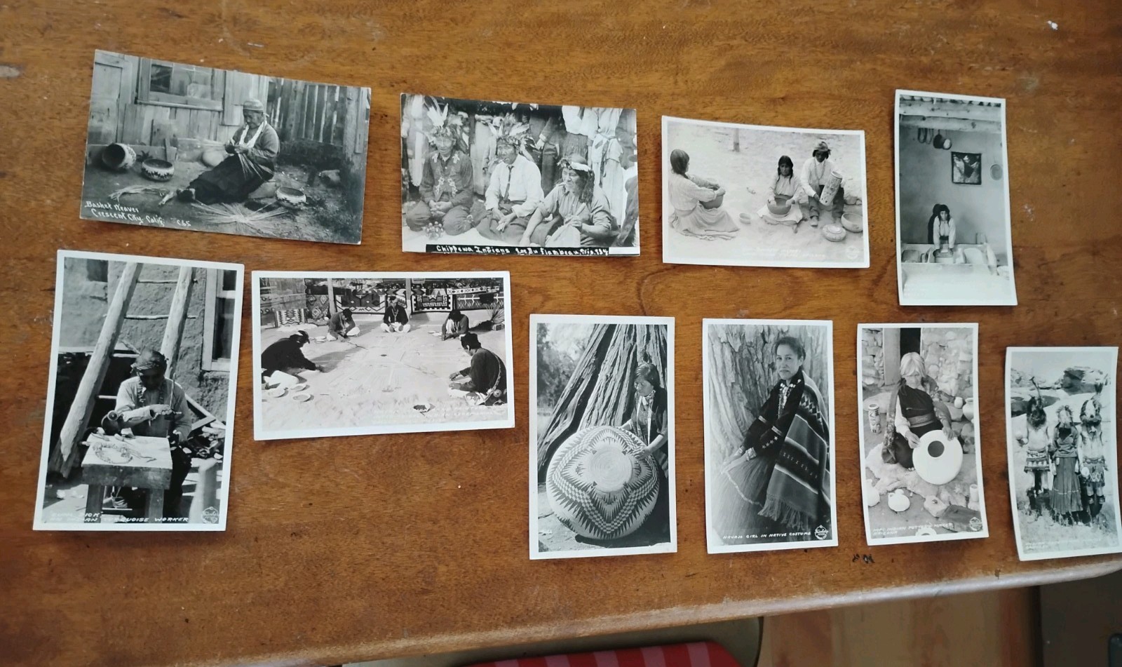 Vintage Early 1900s Native American Postcards Real Photos Lot Of 10 Vintage Early 1900s Native American Postcards Real Photos Lot Of 10