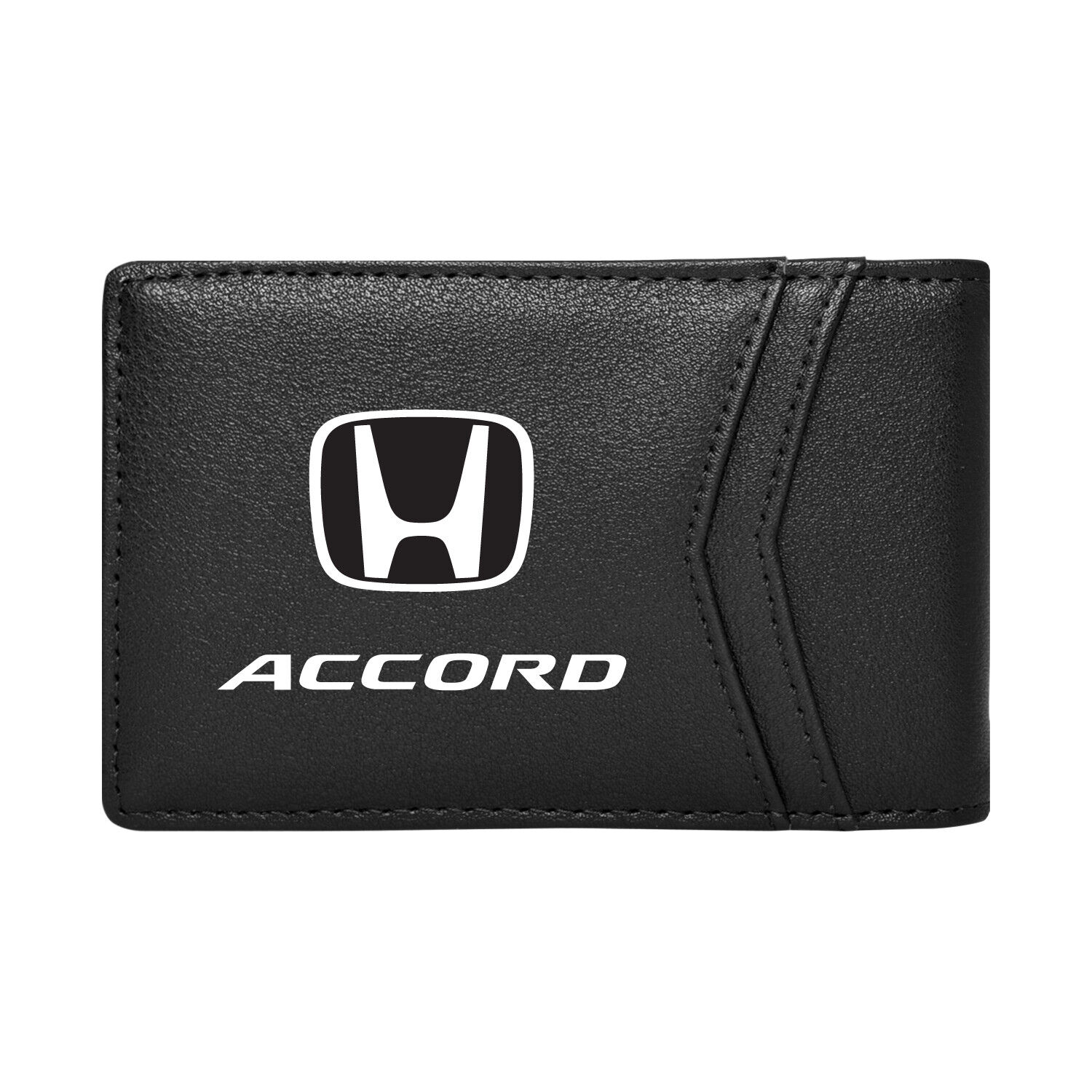 Honda Accord Black PU Leather Slim RFID Resistant Bi-fold Men Wallet