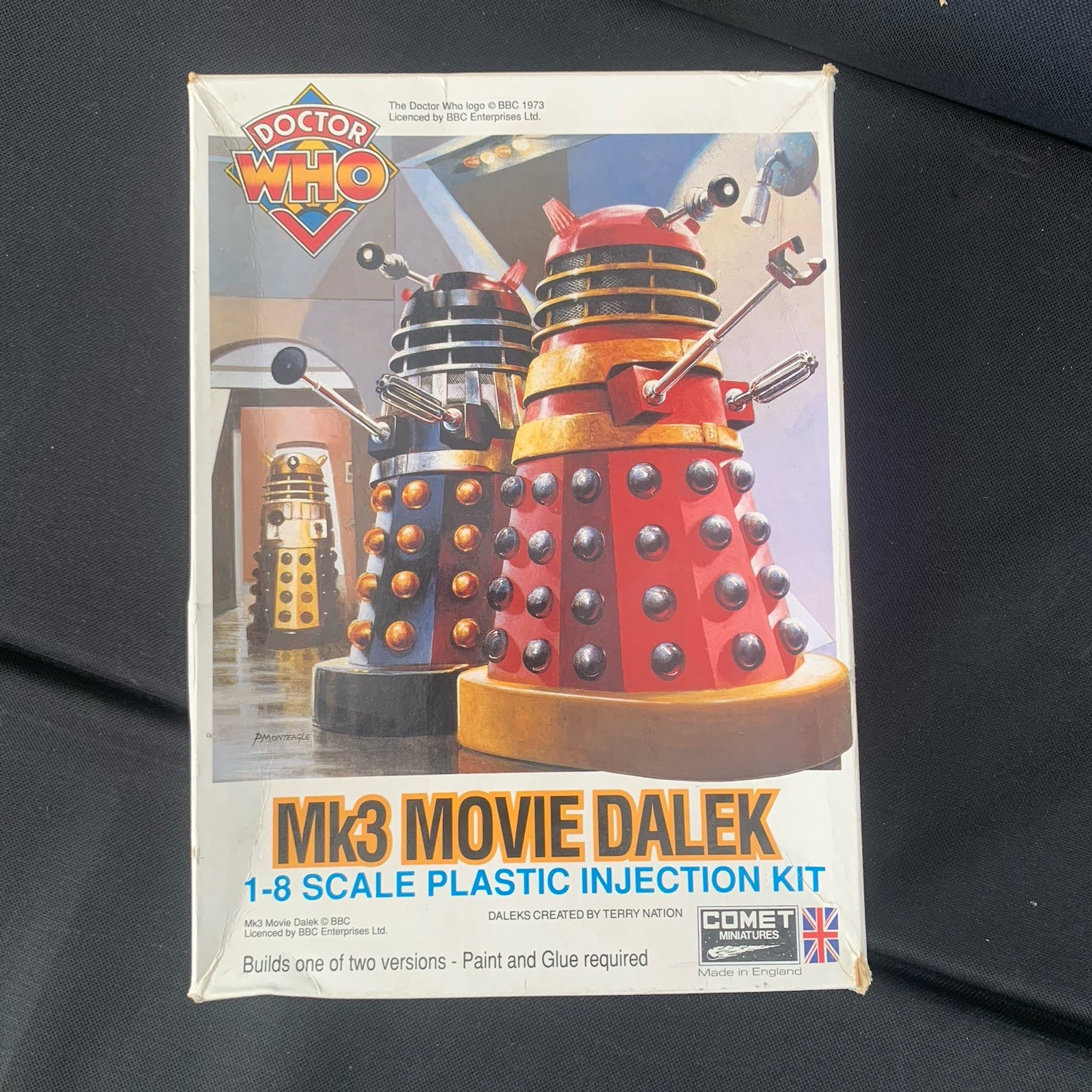 Vintage 1993 Comet Miniatures Doctor Who Mk3 Movie Dalek 1:8 Model Kit Box NEW Vintage 1993 Comet Miniatures Doctor Who Mk3 Movie Dalek 1:8 Model Kit Box NEW