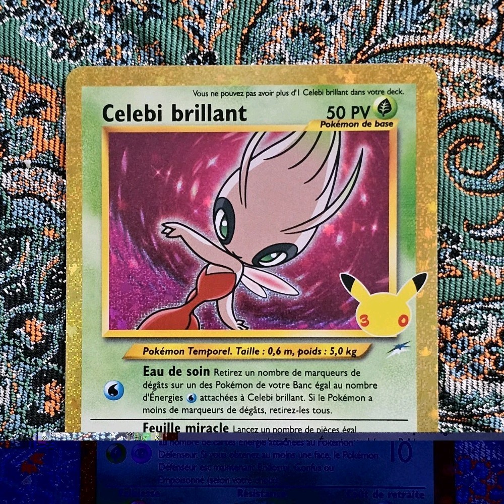 Celebi Shiny Pokemon 30th Anniversary 🇫🇷 FR Near Mint 106/105