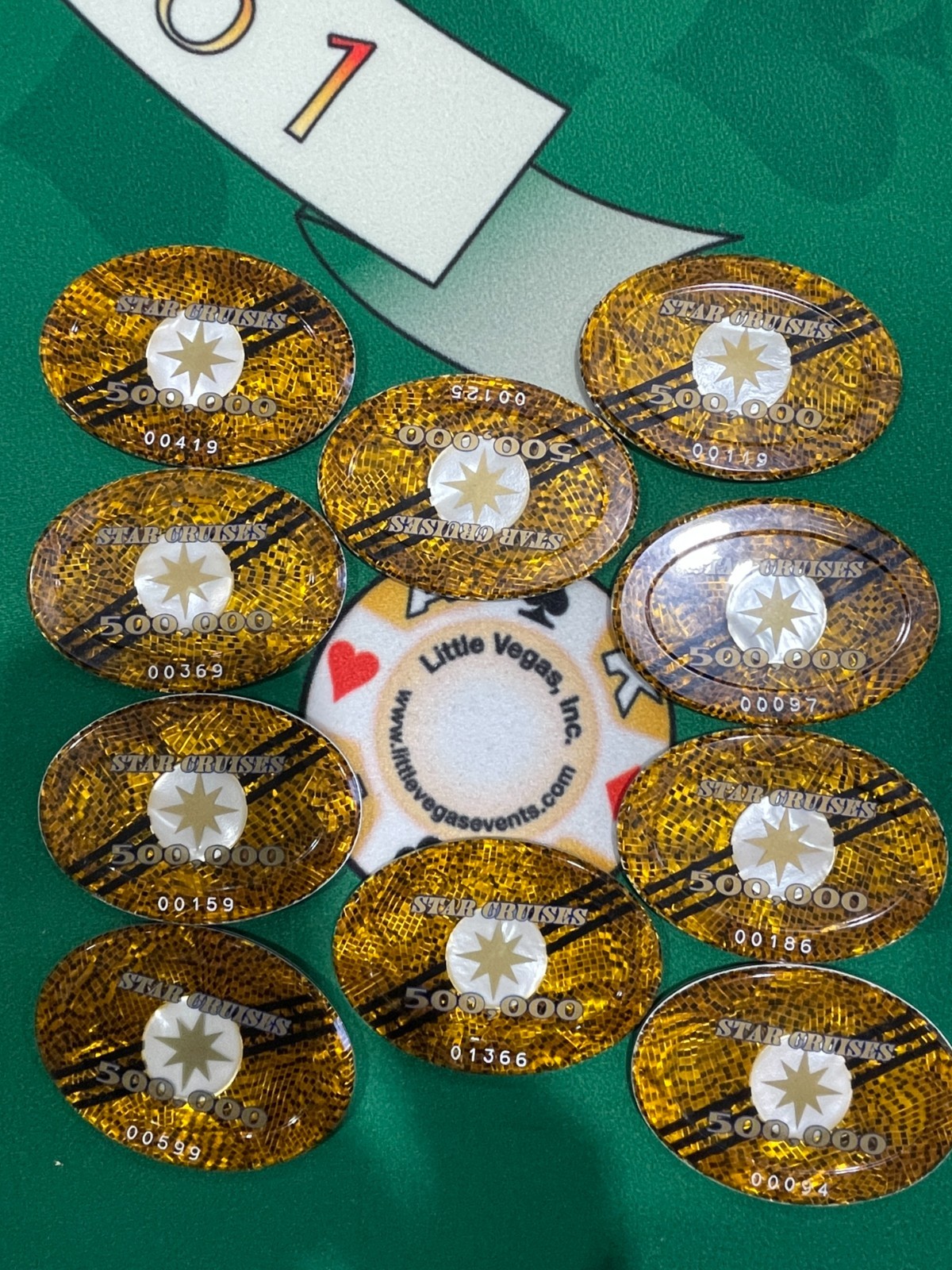 POKER Casino Plaque's STAR CRUISES SHIPS (lot of 10) $500,000 Denomination POKER Casino Plaque's STAR CRUISES SHIPS (lot of 10) $500,000 Denomination