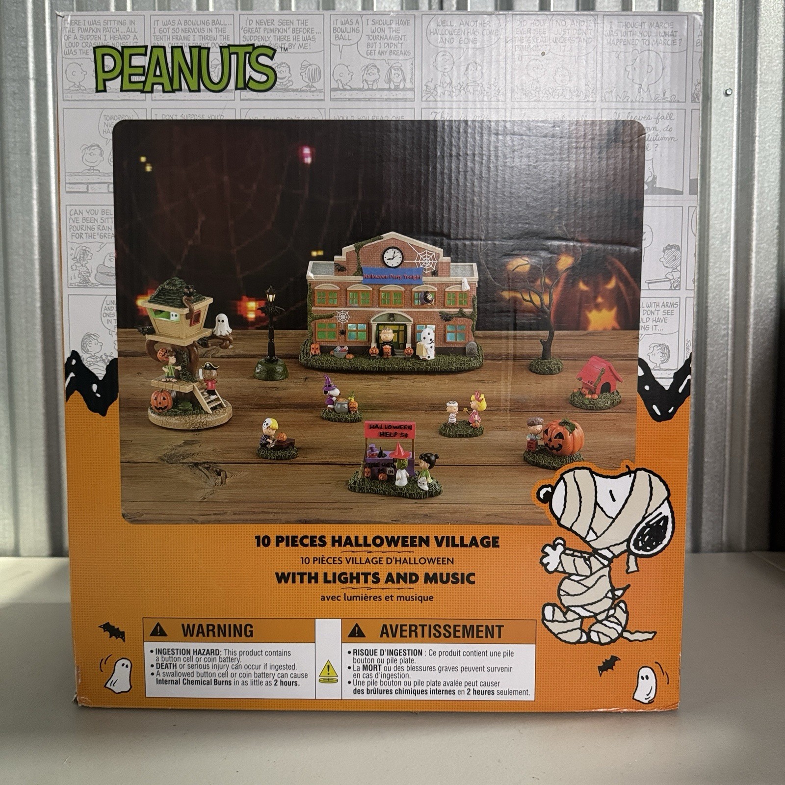 Peanuts Halloween Village 10 Piece Lights And Sound New In Box 2025