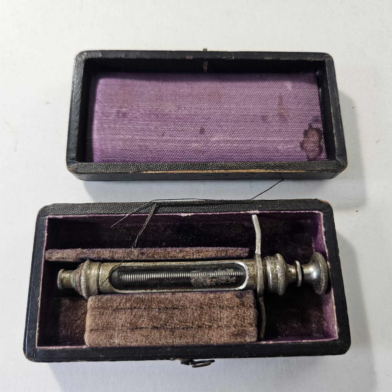 Antique 1860's Civil War Era Pocket Cased Medical Syringe Antique 1860's Civil War Era Pocket Cased Medical Syringe