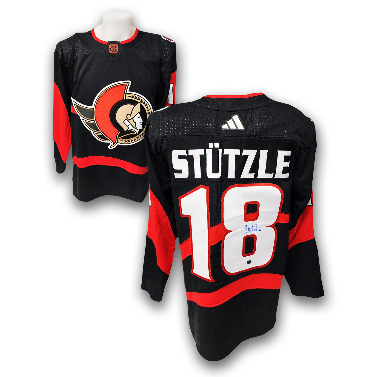 Tim Stutzle Ottawa Senators Autographed Reverse Retro Adidas Jersey