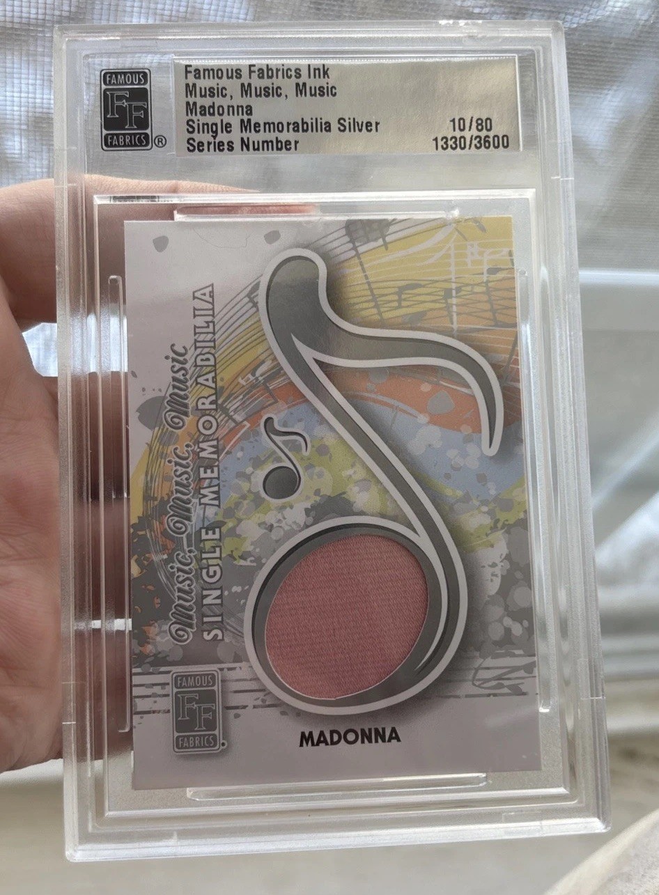 Madonna Performance Worn Pink Jacket Memorabilia Famous Fabrics Ink /80 Madonna Performance Worn Pink Jacket Memorabilia Famous Fabrics Ink /80