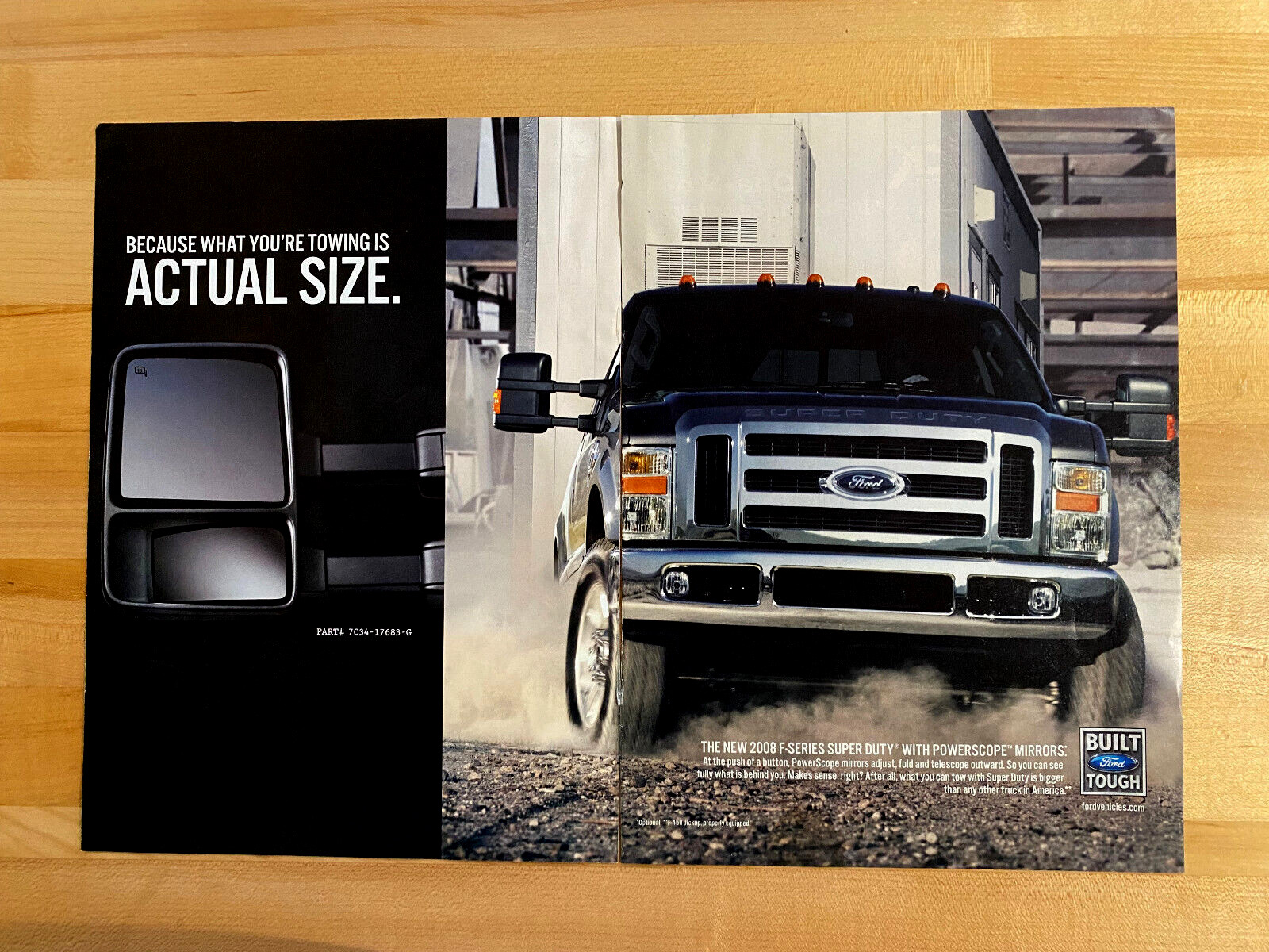 2007 Print Ad 2008 Ford F-Series Super Duty Power Scope Mirrors 2007 Print Ad 2008 Ford F-Series Super Duty Power Scope Mirrors