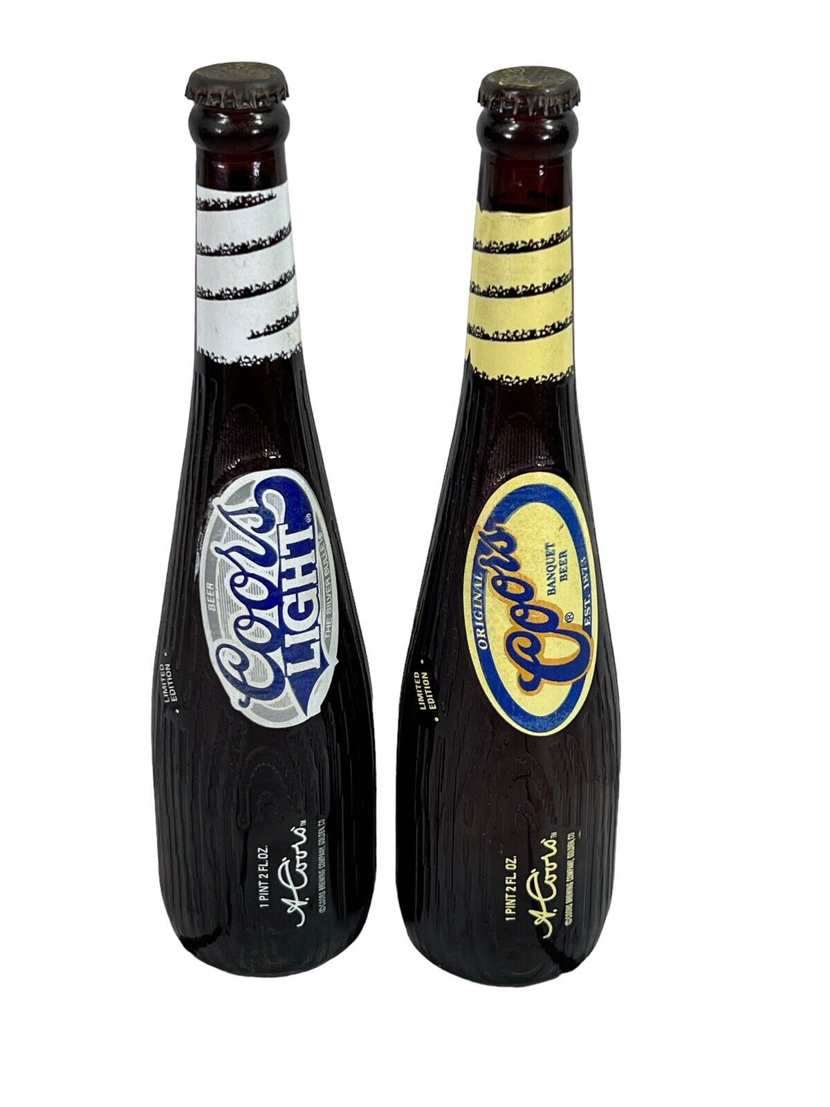 Coors & Coors Light 1996 Limited Edition Baseball Bat Bottles empty man cave