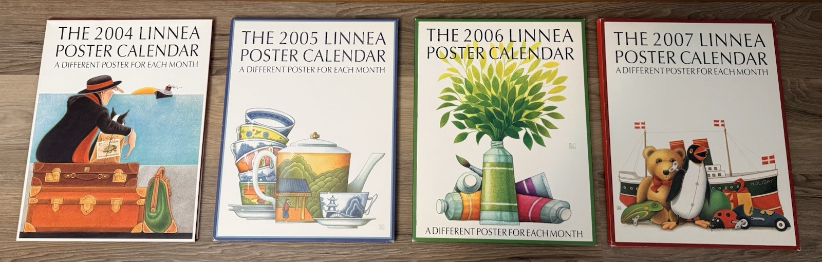 Vintage Linnea Poster Calendars Art Prints 2004, 2005, 2006, 2007 All Complete Vintage Linnea Poster Calendars Art Prints 2004, 2005, 2006, 2007 All Complete