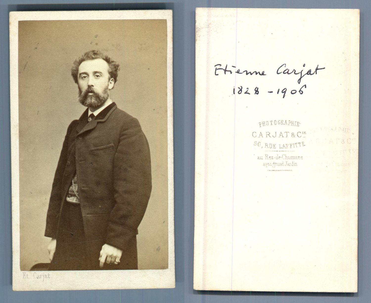 Paris Commune, Etienne Carjat Men's ID Vintage Business Card, CDV