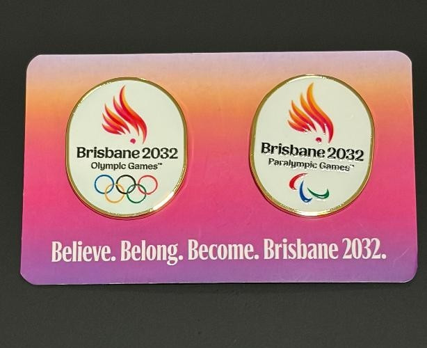 Brisbane 2032 Olympic and Paralympic Games Official Pins New Emblem Brisbane 2032 Olympic and Paralympic Games Official Pins New Emblem