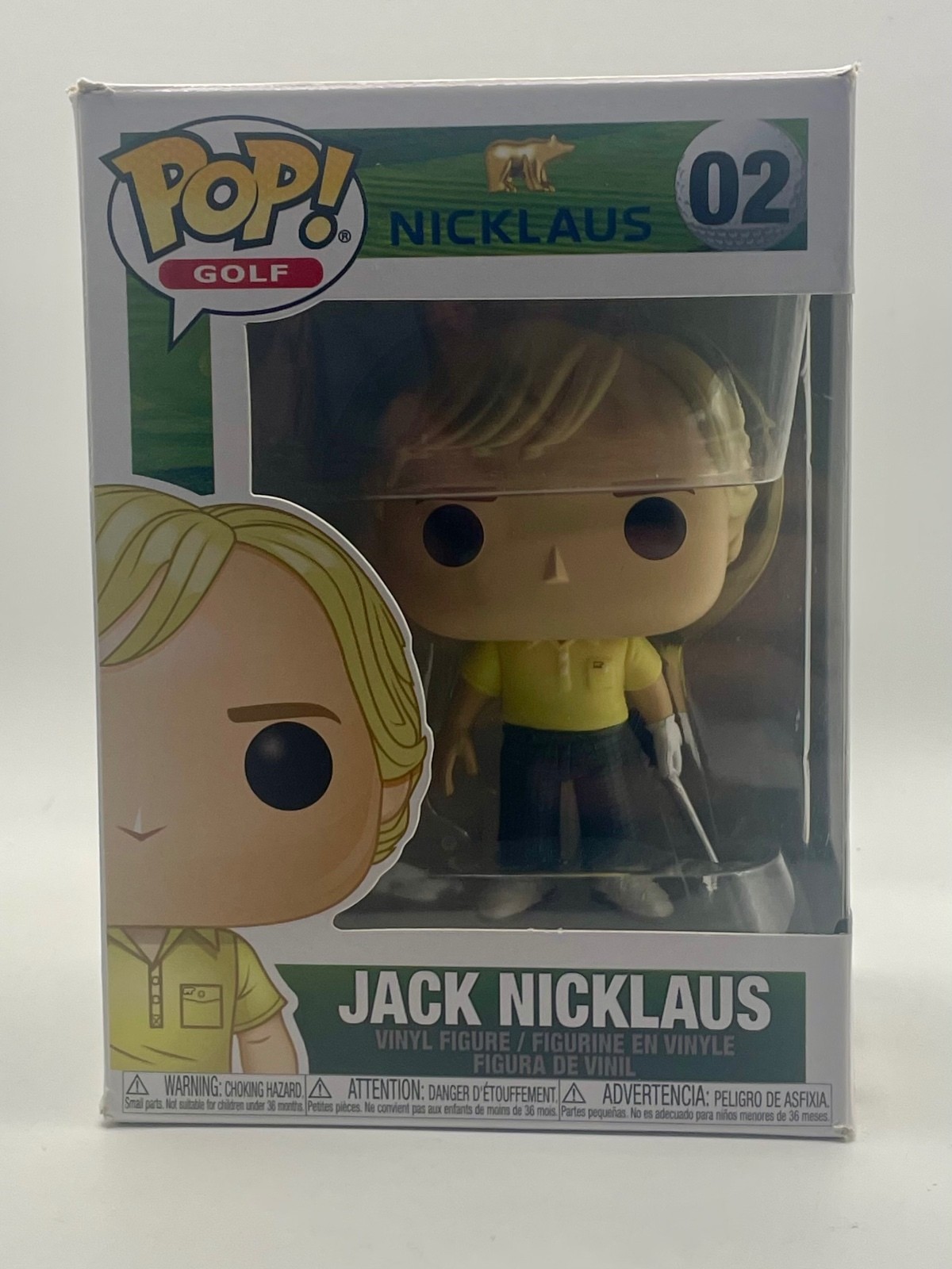 Funko POP Golf #02 Jack Nicklaus The Golden Bear Sports Vinyl Figure Funko POP Golf #02 Jack Nicklaus The Golden Bear Sports Vinyl Figure