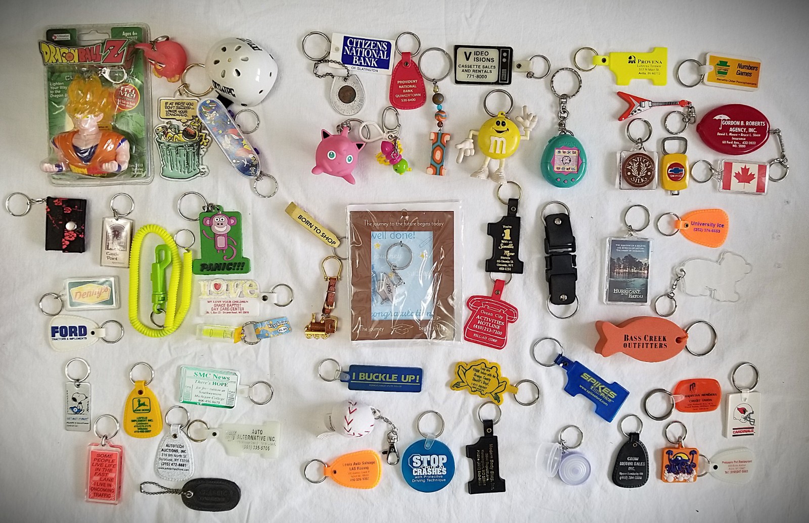 Collectible Keychains - Lot of 60 - Mixed Assortment – Vintage to Modern Collectible Keychains - Lot of 60 - Mixed Assortment – Vintage to Modern