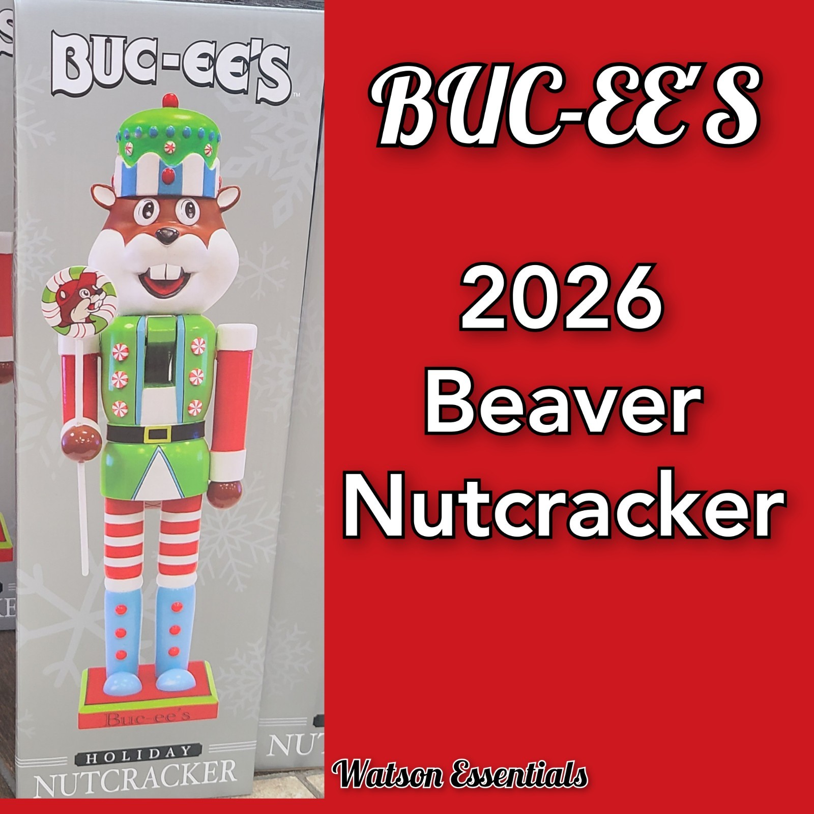Buc-ee's Beaver Holiday Nutcracker - Festive Christmas Decor 16 Decoration Decor Buc-ee's Beaver Holiday Nutcracker - Festive Christmas Decor 16 Decoration Decor