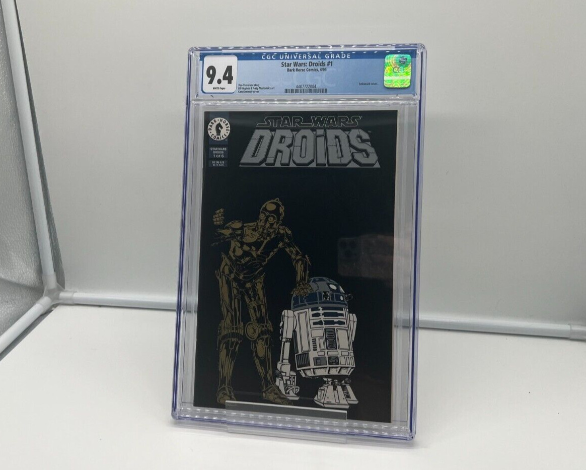 Star Wars: Droids #1 CGC 9.4 Embossed Cover C3-PO R2D2 Dark Horse Comics 1994