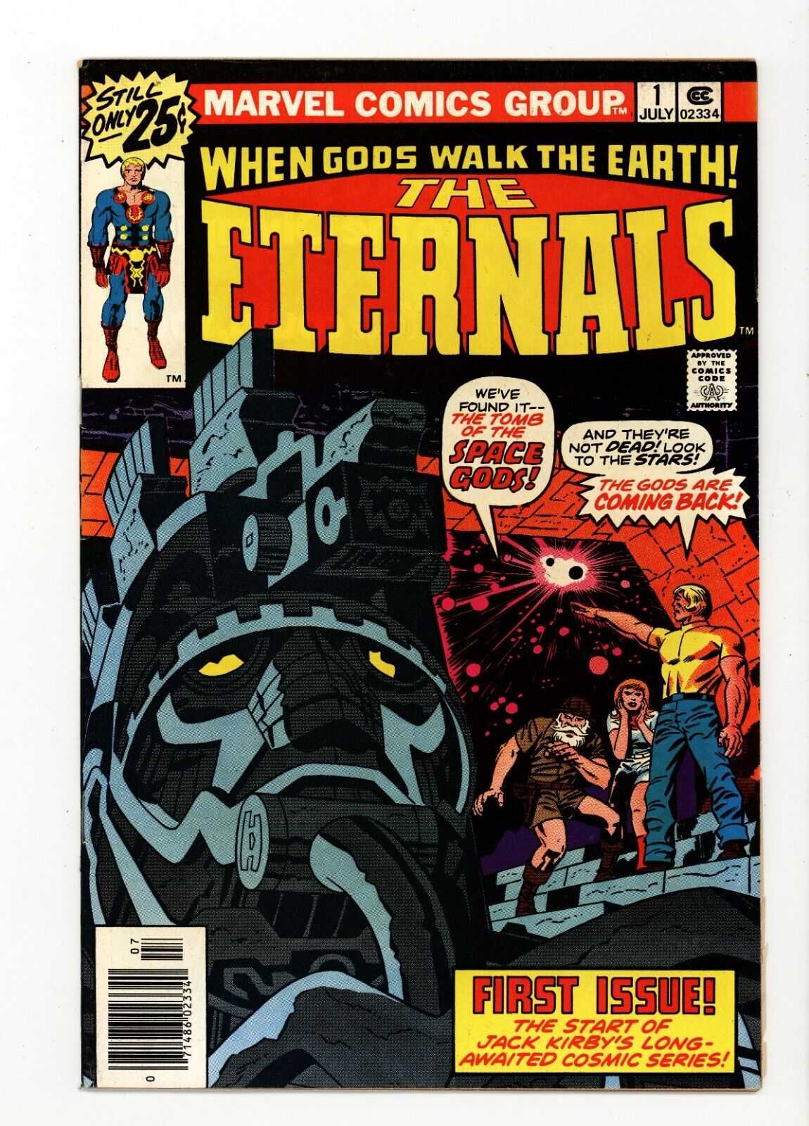 Eternals 1 VF+ 1st Issue Jack Kirby 1976