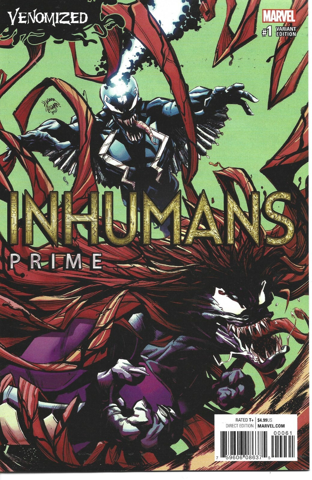 INHUMANS PRIME #1 RYAN STEGMAN VARIANT MARVEL COMICS 2017 BAGGED AND BOARDED