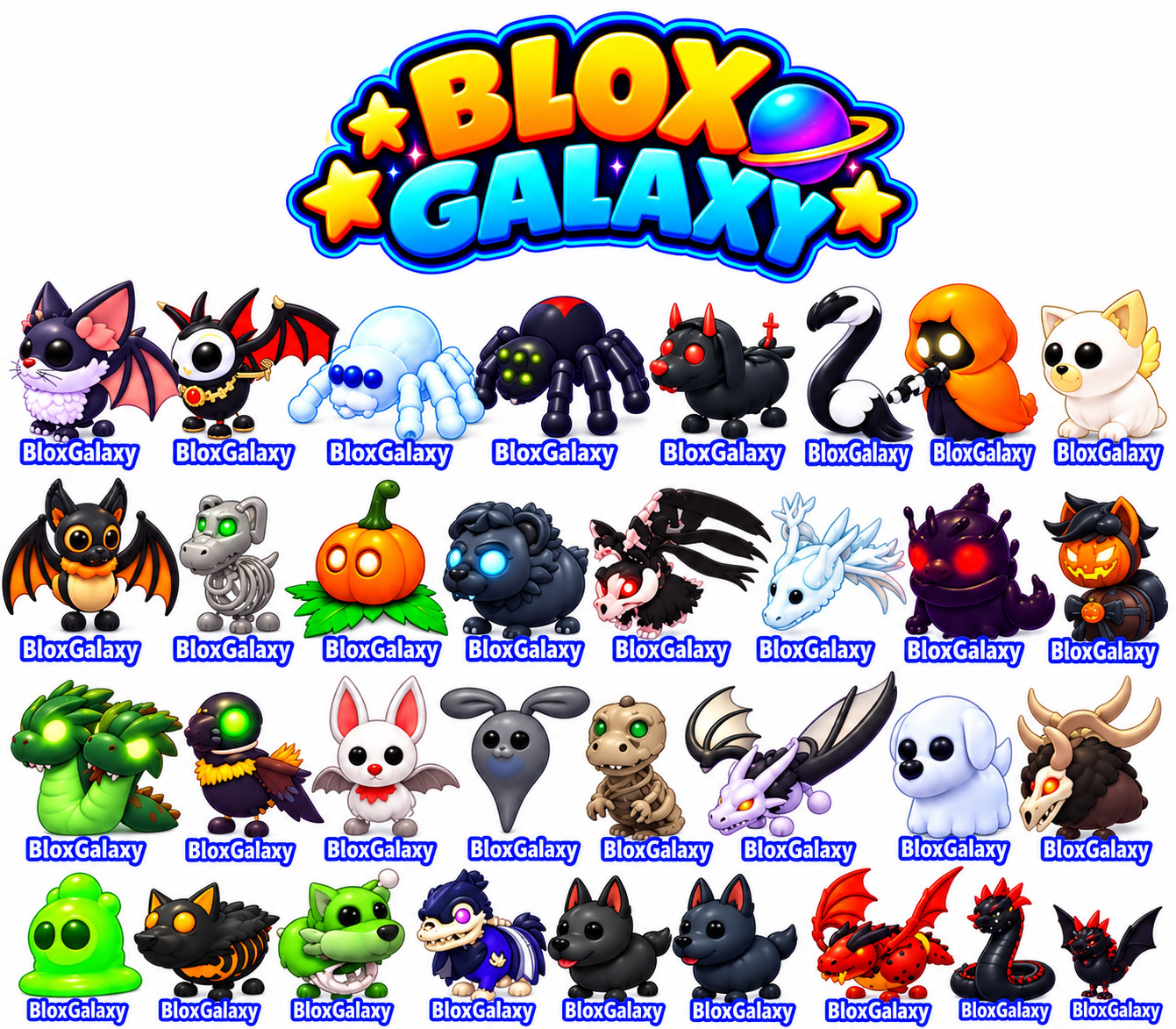 Halloween Events - Kitty Bat - Slimingo - Scarebear - Evil Chick - Adopt From Me Halloween Events - Kitty Bat - Slimingo - Scarebear - Evil Chick - Adopt From Me