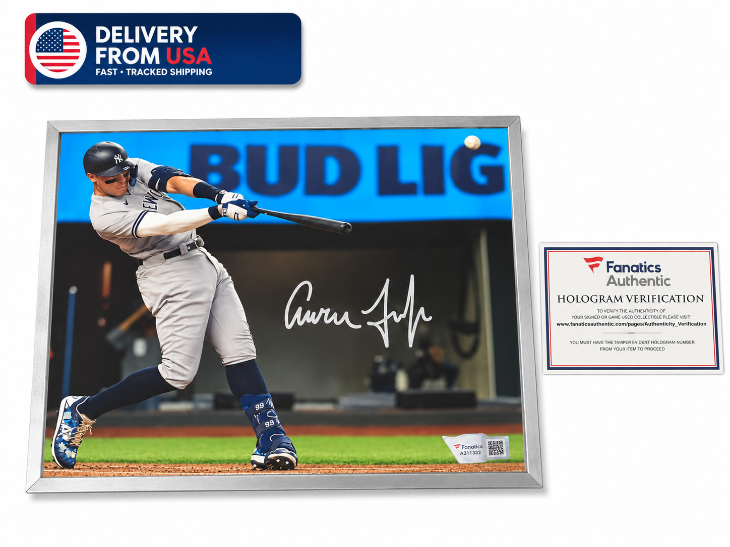 Signed Aaron Judge Baseball Photo – Yankees Star Autograph Fanatics Authentic Signed Aaron Judge Baseball Photo – Yankees Star Autograph Fanatics Authentic