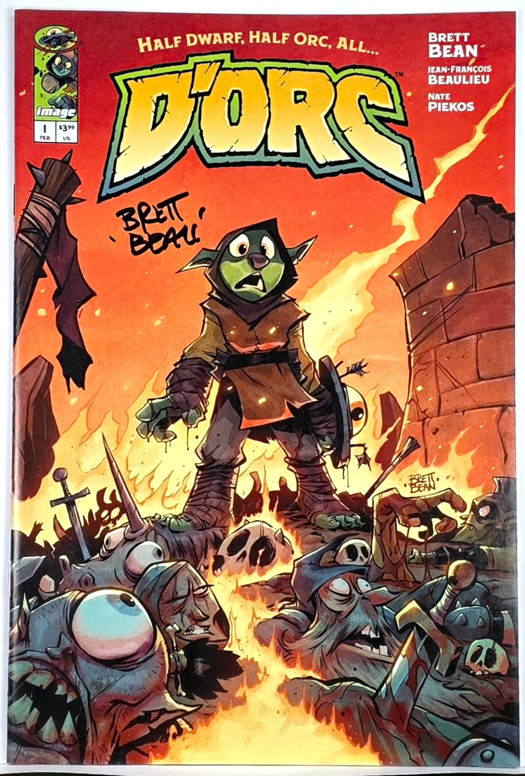 ⭐D'ORC #1 COVER A 1ST PRINT VARIANT SIGNED BY BRETT BEAN (COA) ⭐D'ORC #1 COVER A 1ST PRINT VARIANT SIGNED BY BRETT BEAN (COA)