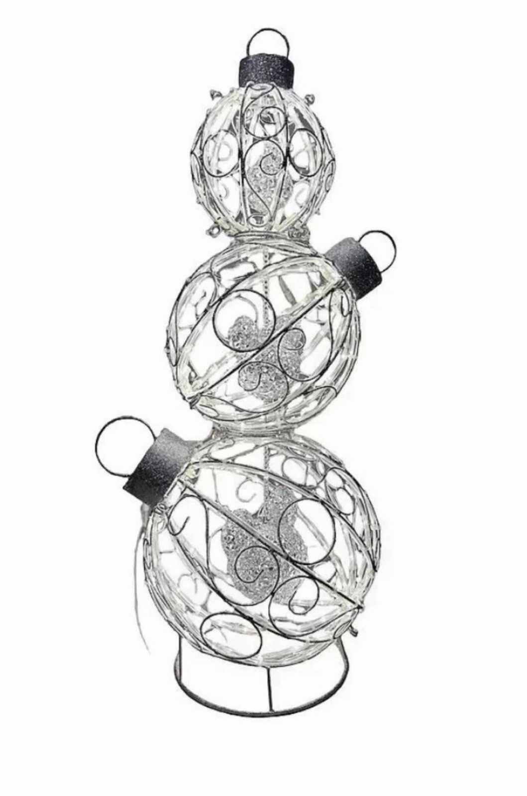 Disney 3FT. Stacked Ornament Mickey Decor Lights Up NEW IN BOX Christmas Decor Disney 3FT. Stacked Ornament Mickey Decor Lights Up NEW IN BOX Christmas Decor