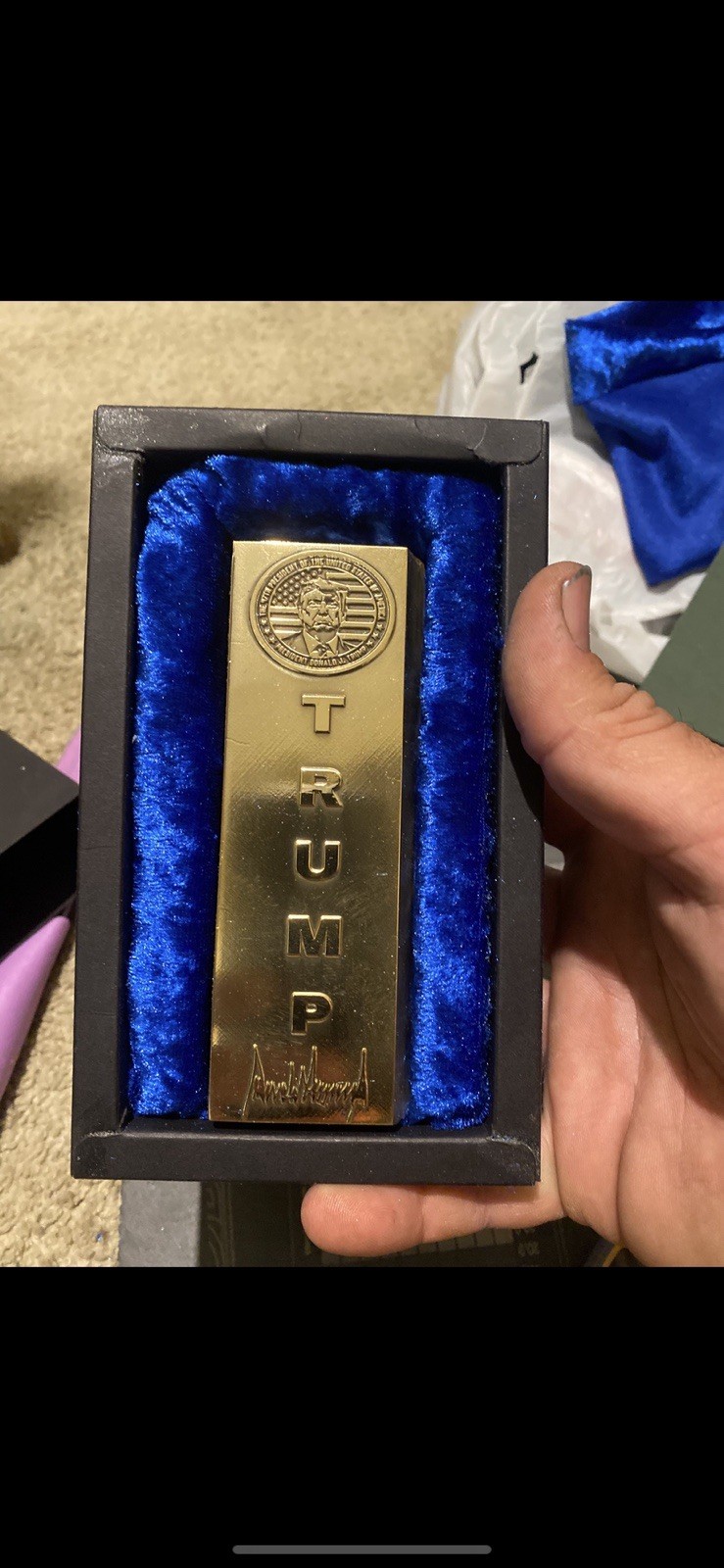 Brass Bullion Bar Trump Gold Brass Bullion Bar Trump Gold
