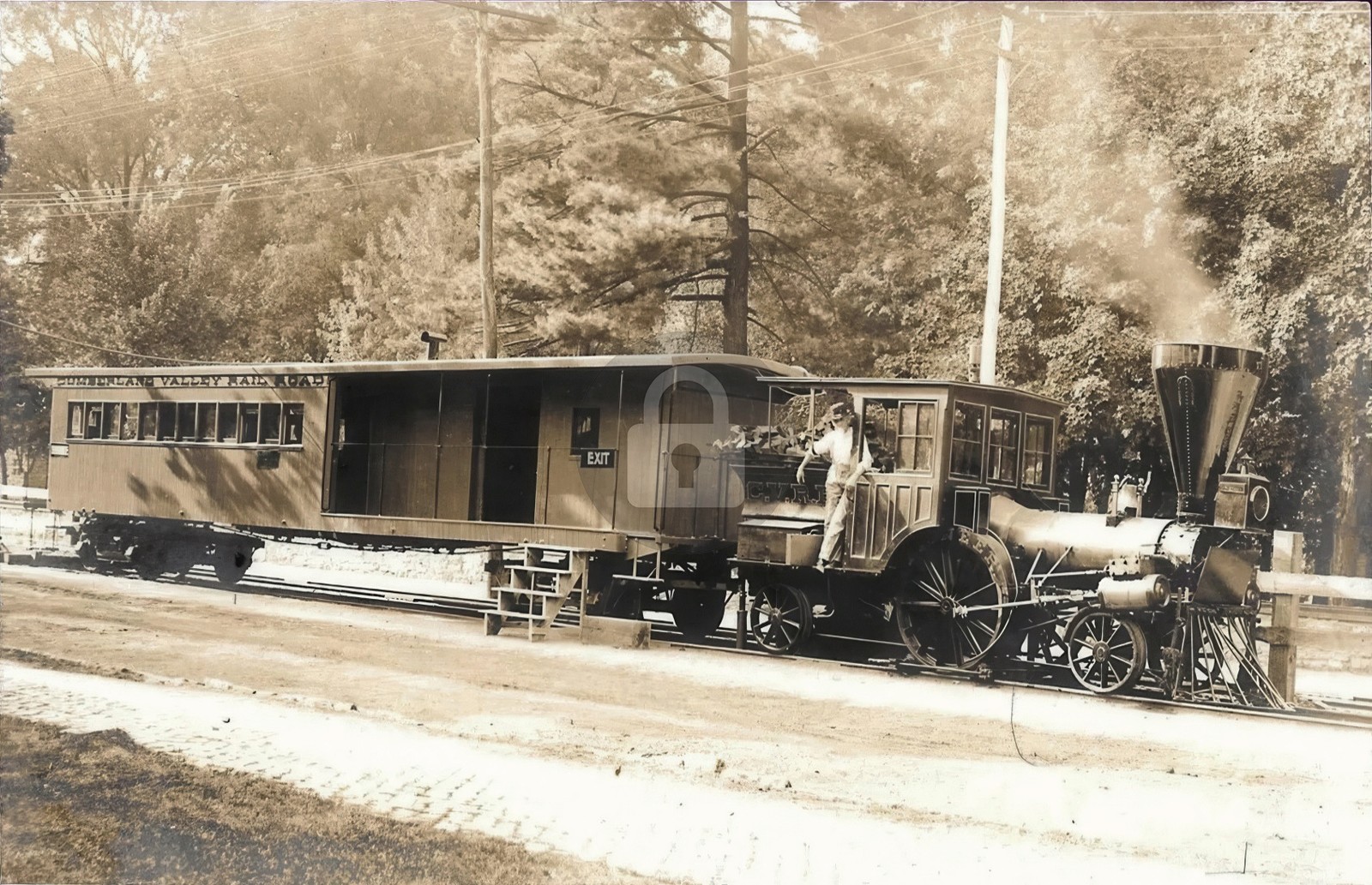 1900s Cumberland Valley Railroad Train Engine Mechanicsburg PA RPPC COPY 1900s Cumberland Valley Railroad Train Engine Mechanicsburg PA RPPC COPY