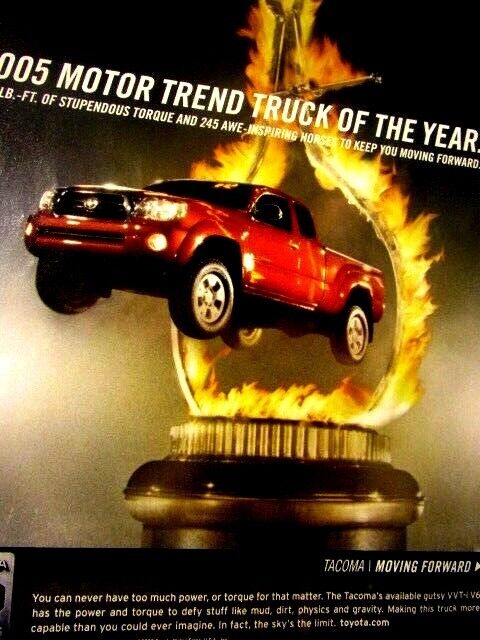 2005 Toyota Tacoma Truck Of The Year Original Print Ad 8.5 x 11\