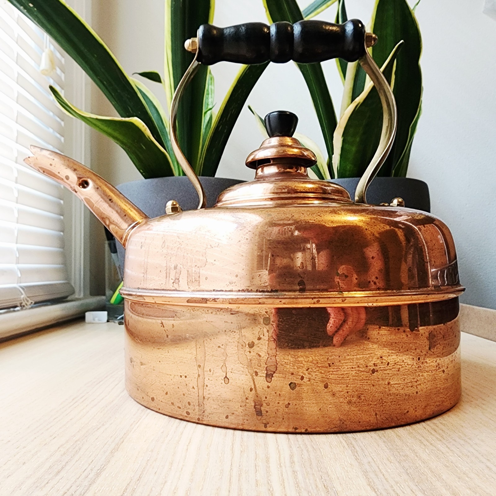 1930s Simplex Patent Whistling Solid Copper Tea Kettle England 786743 Gas / Elec 1930s Simplex Patent Whistling Solid Copper Tea Kettle England 786743 Gas / Elec