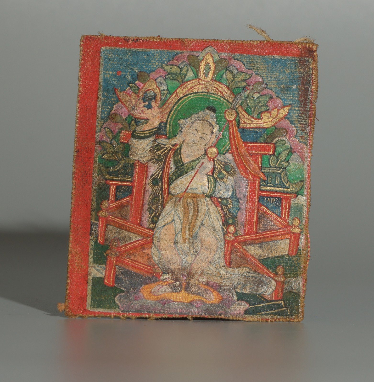 Real Rare Tibet 19th Century Old Antique Buddhist Tsaklis Thangka Padmasambhava Real Rare Tibet 19th Century Old Antique Buddhist Tsaklis Thangka Padmasambhava
