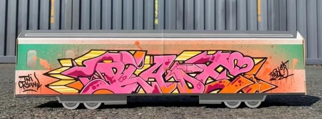 BLADE GRAFFITI on TRAIN WAGON MAKET Double Sided SEEN/COPE2/DAZE/TAKI/ZENOY/156