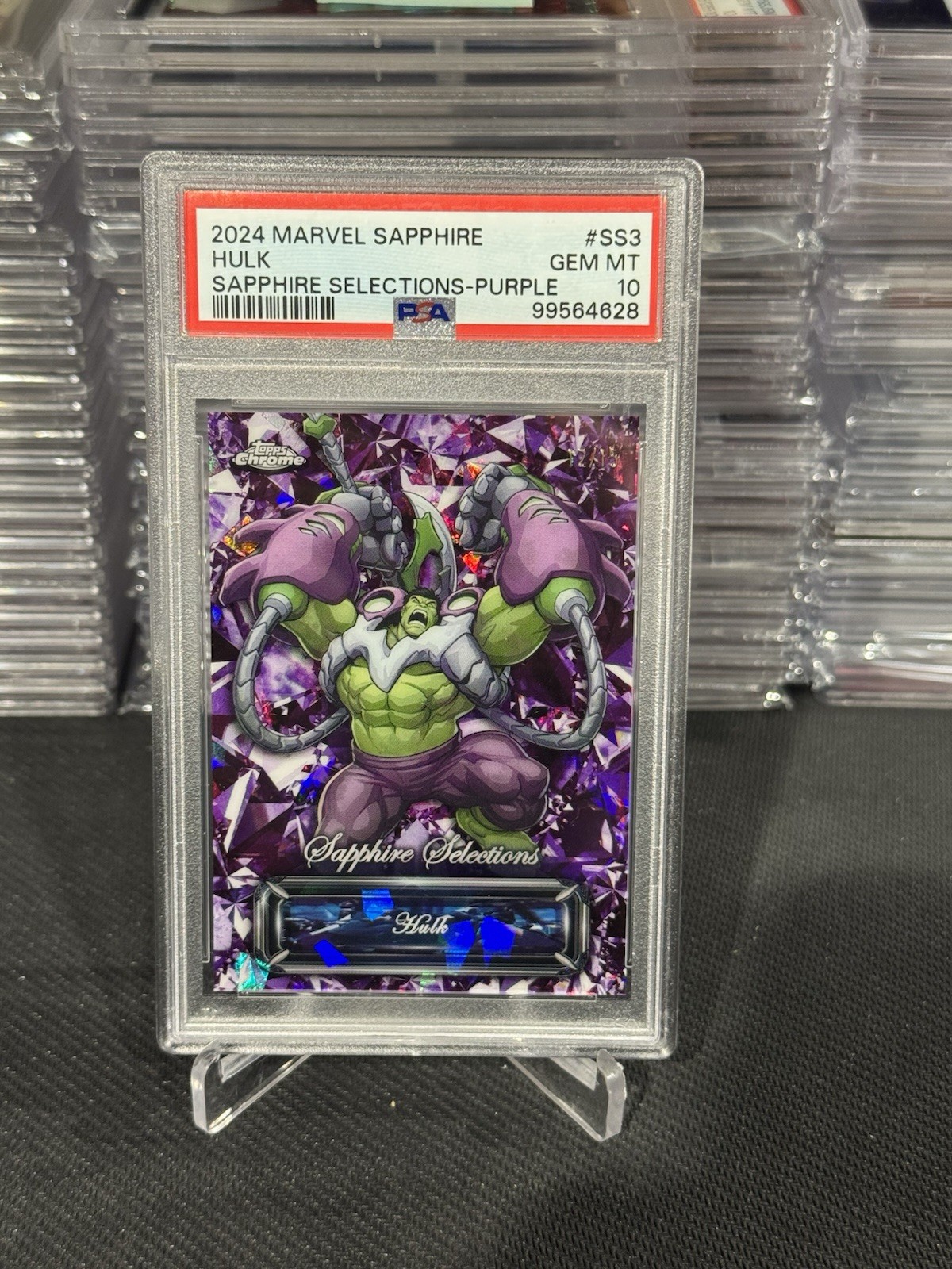 Hulk PSA 10 2024 Topps Chrome Marvel Sapphire Selections Purple /15 SS3 Hulk PSA 10 2024 Topps Chrome Marvel Sapphire Selections Purple /15 SS3