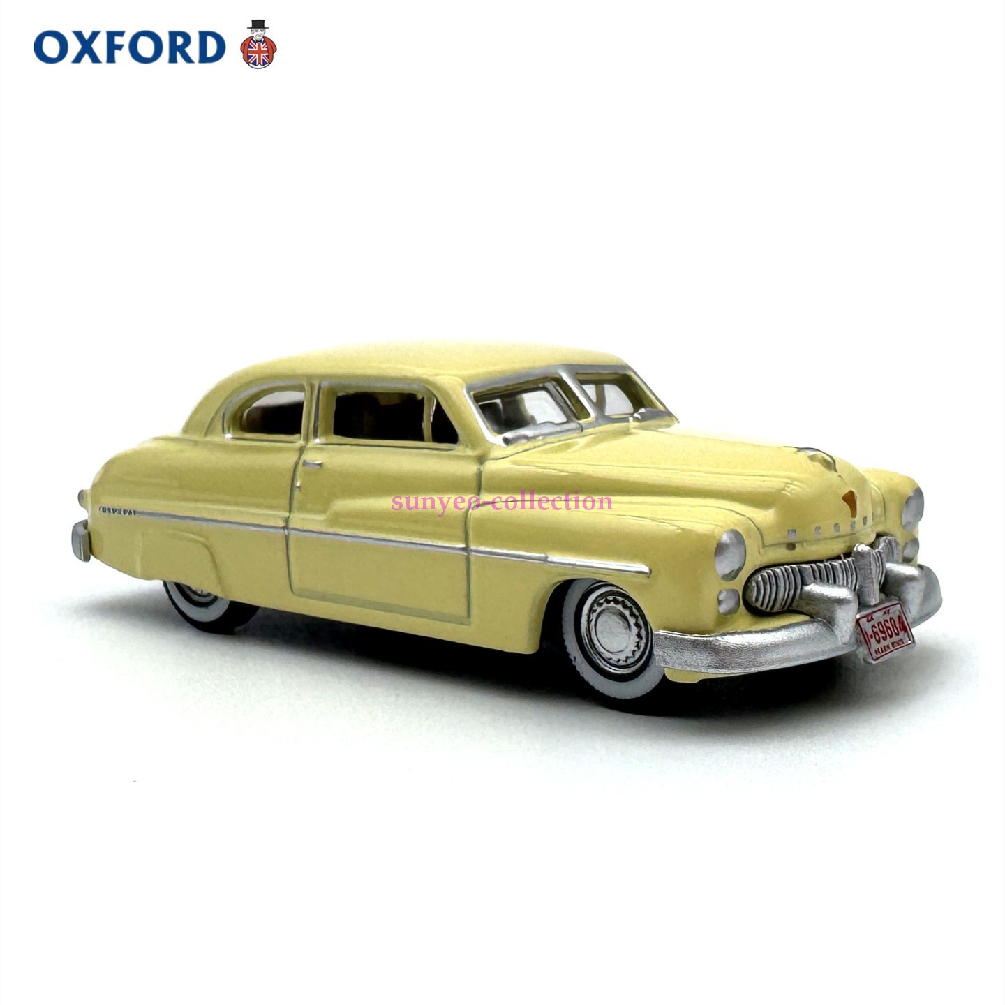 1/87 1949 Mercury 8 Coupe Yellow Die-cast Model Car Alloy Collectible