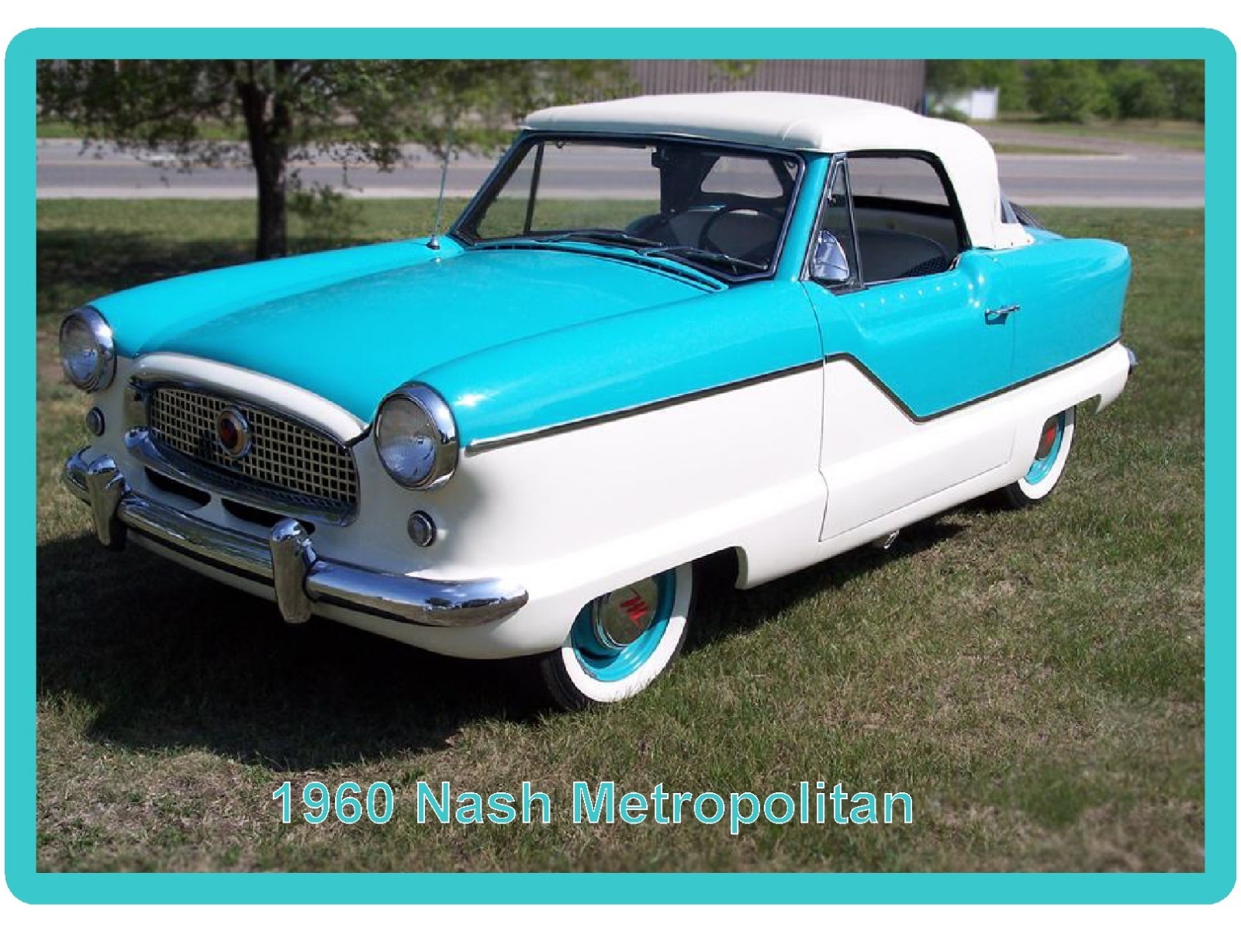 1960 Nash Metropolitan Auto Refrigerator / Tool Box  Magnet Man Cave
