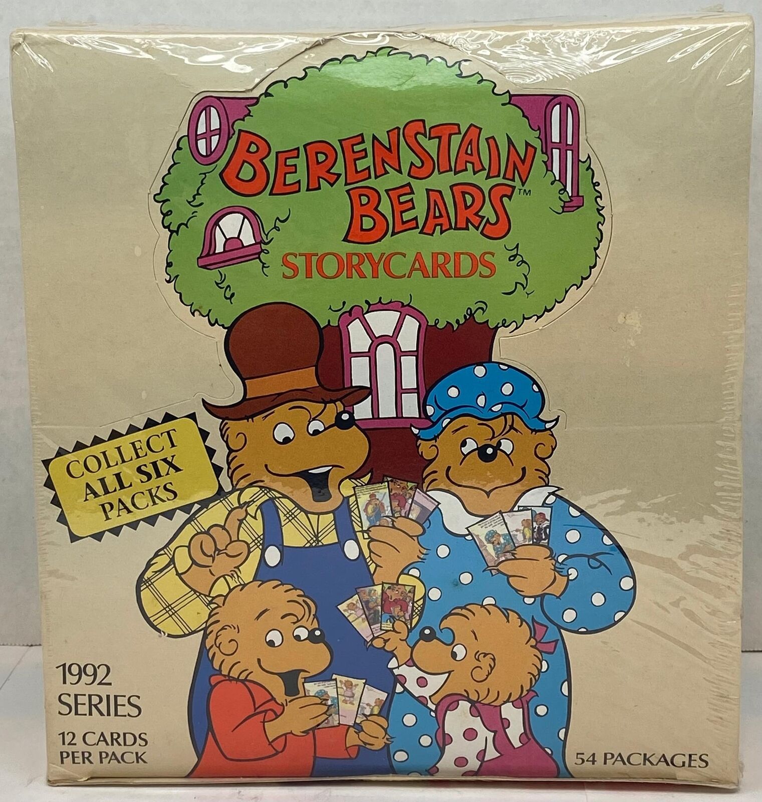 1992 The Berenstain Bears Trading Card Box 54 Packs Factory Sealed S. & J.
