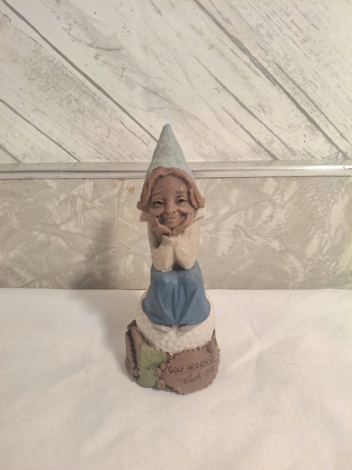 Tom Clark Gnome GOLF WIDOW 1998 Cairn Studios Golf Blue Tom Clark Gnome GOLF WIDOW 1998 Cairn Studios Golf Blue