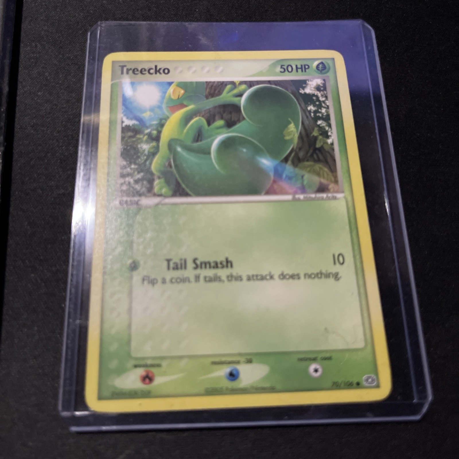 Treecko 70/106 EX Emerald Reverse Holo Stamped NM Treecko 70/106 EX Emerald Reverse Holo Stamped NM
