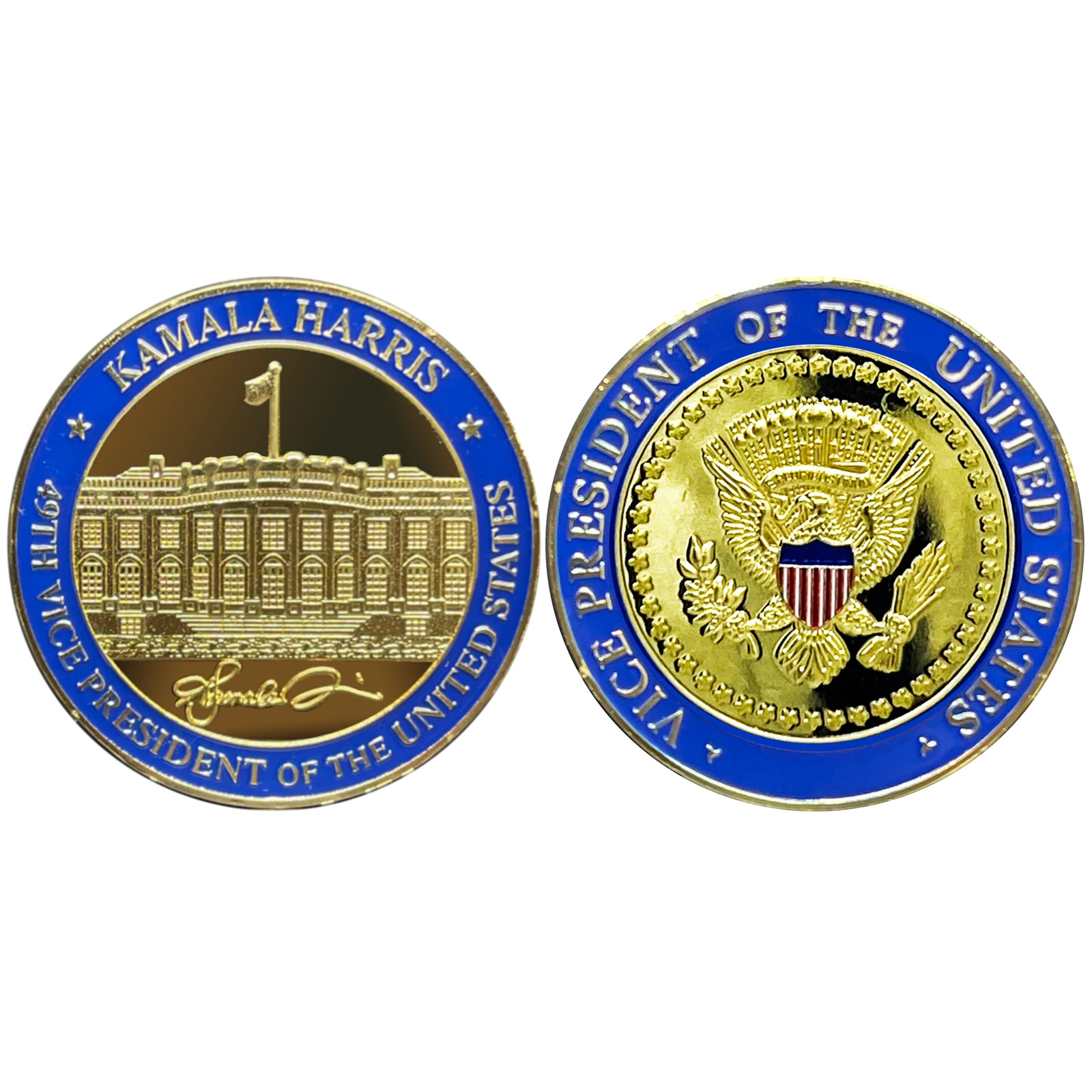BL15-006 Vice President Kamala Harris White House Challenge Coin BL15-006 Vice President Kamala Harris White House Challenge Coin