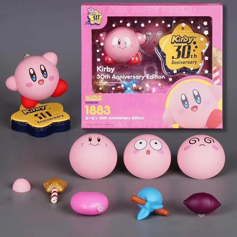 Nendoroid 1883 Kirby 30th Anniversary Ver Anime Figure Set Extra Face Parts Nendoroid 1883 Kirby 30th Anniversary Ver Anime Figure Set Extra Face Parts