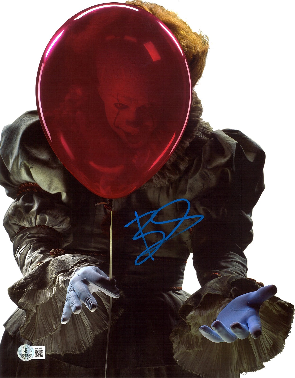 Bill Skarsgard Signed Autograph It 11X14 Photo Beckett BAS Pennywise