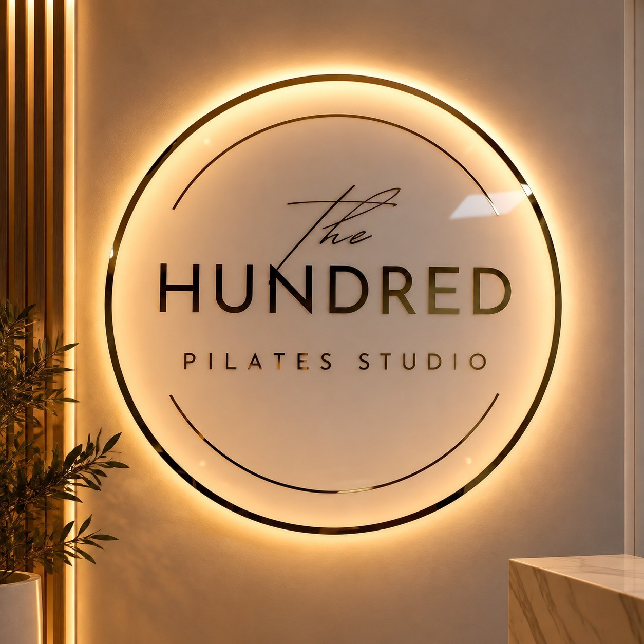 Custom Backlit Acrylic Logo Sign, LED Business Blade Sign Storefront Wall Decor