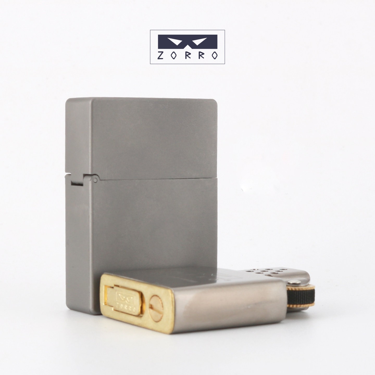 ZORRO Z860 Titanium Trench Lighter Windproof Kerosene Flint Wick Refillable ZORRO Z860 Titanium Trench Lighter Windproof Kerosene Flint Wick Refillable