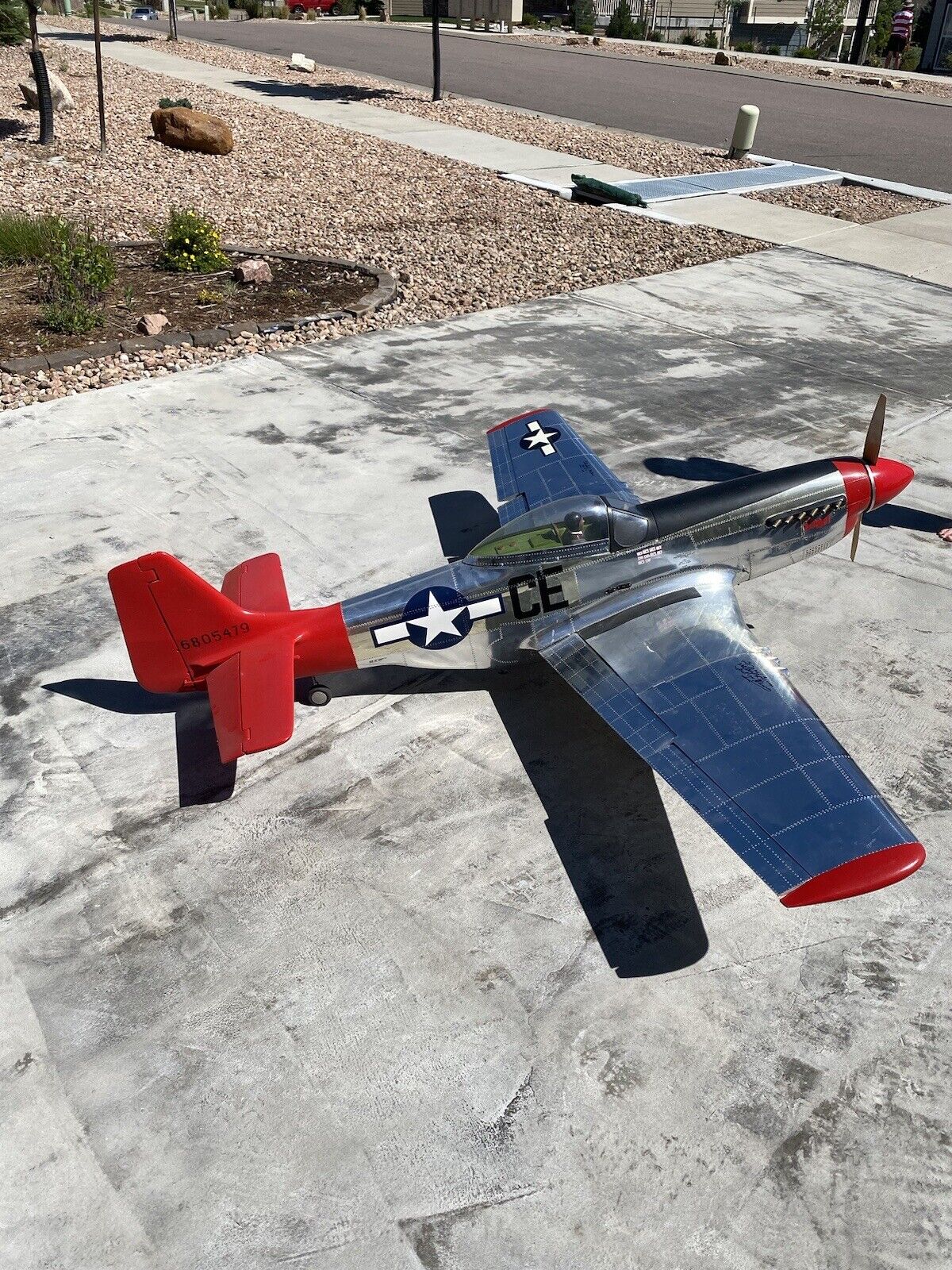 P-51 Mustang RC Autographed By Tuskegee Airmen 