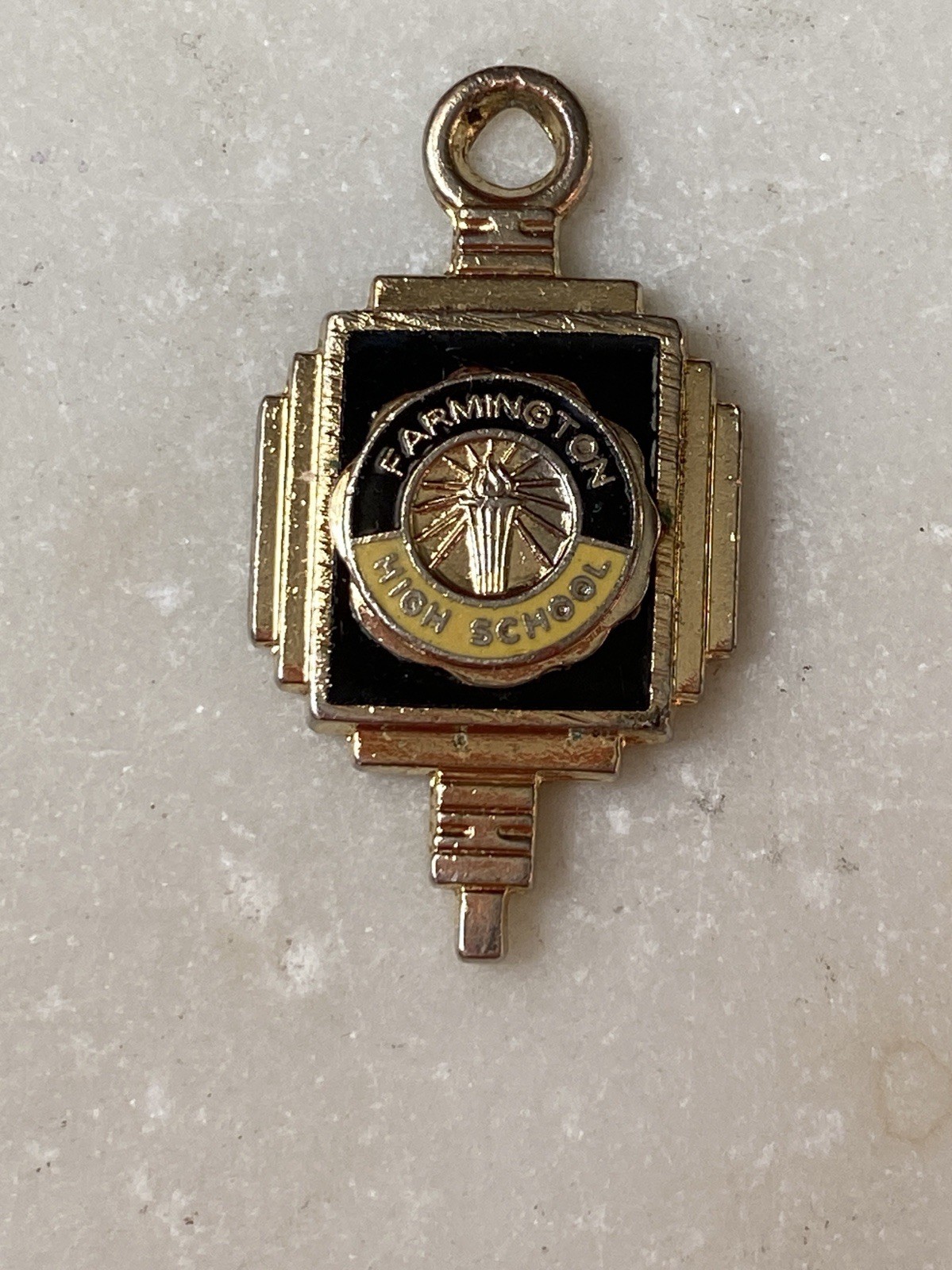 Vintage Kinney Brand Pendant Farmington High School Vintage Kinney Brand Pendant Farmington High School