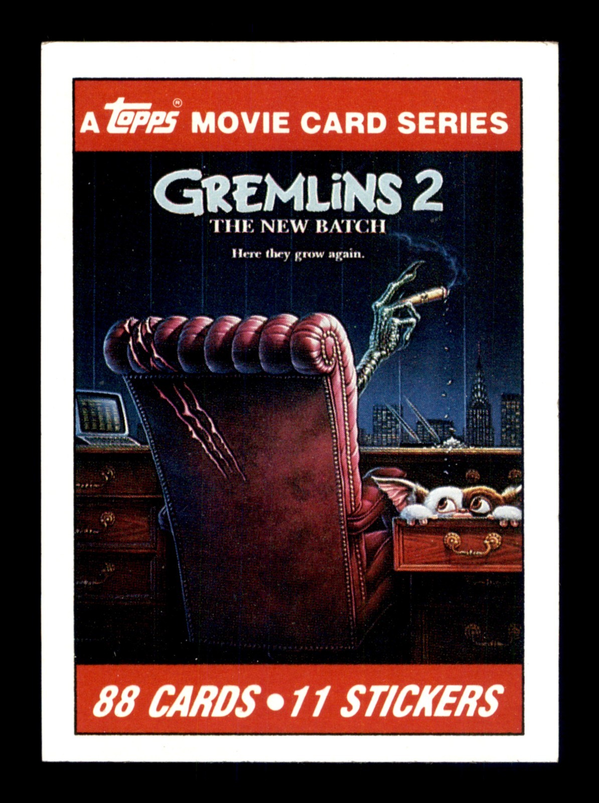 1990 TOPPS GREMLINS 2. CARDS & STICKERS. SEE DROP DOWN MENU FOR CARD YOU RECIEVE
