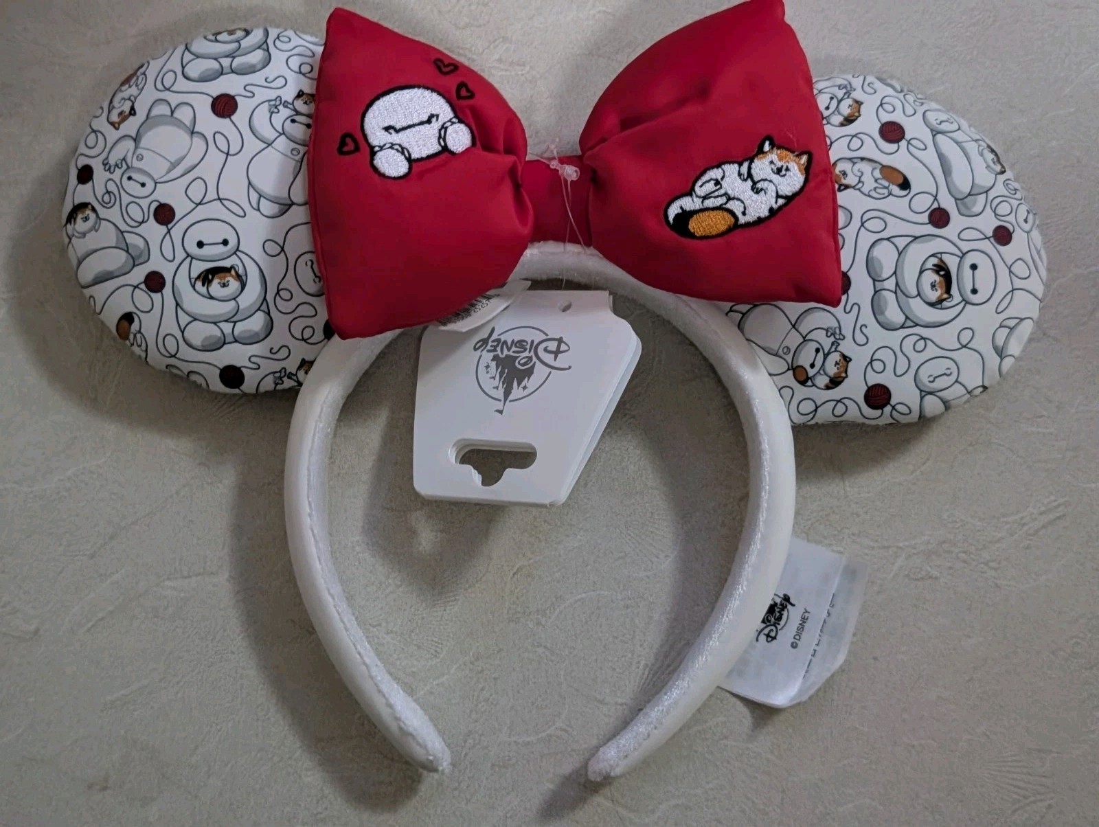 Disney Parks Big Hero 6 Baymax & Mochi Cat Minnie Ear Headband Ears New Disney Parks Big Hero 6 Baymax & Mochi Cat Minnie Ear Headband Ears New